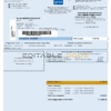 Argentina water utility bill template Aysa in Word and PDF format (.doc and .pdf)