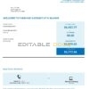 Australia ANZ proof of address bank statement template in .xls and .pdf format, 2 pages