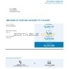 Australia ANZ proof of address bank statement template in .doc and .pdf format, 2 pages