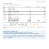 Australia ANZ proof of address bank statement template in .doc and .pdf format, 2 pages