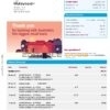 Australia Bendigo bank statement Word and PDF template, 2 pages
