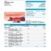Australia Bendigo bank statement easy to fill template in Excel and PDF format, 2 pages