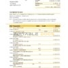Australia Commonwealth bank statement template in Excel and PDF format (3 pages), version 2