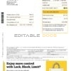 Australia Commonwealth bank statement, Word and PDF template, 3 pages