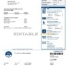 Australia Hunter Water utility bill template in Word and PDF format