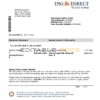 Australia ING Direct bank statement easy to fill template in Word and PDF format