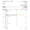 Australia NAB bank statement, Excel and PDF template, 2 pages