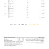 Australia NAB bank statement, Excel and PDF template, 2 pages