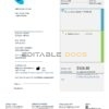 Australia Telstra telecommunications utility bill template in Word and PDF format