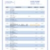 Azerbaijan Atabank bank statement template in Word and PDF format