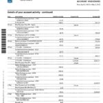 Canada Royal Bank of Canada (RBC) bank statement, Word and PDF template, 4 pages, version 2