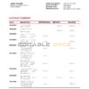 Canada Scotiabank bank statement template in Word and PDF format