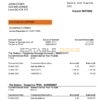 Canada Tangerine bank statement Word and PDF template, 2 pages