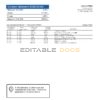 Chile Banco Bice bank statement template in Word and PDF format