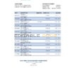 Colombia BBVA bank statement Excel and PDF template (AutoSum)