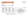 Cyprus Ancoria bank statement template in Word and PDF format