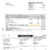 Denmark AURA Energi utility bill template in Word and PDF format