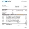 Estonia Coop Pank proof of address bank statement template in Word and PDF format