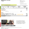 UAE Etisalat utility bill template in Word and PDF format