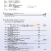 France La Banque Postale bank statement Word and PDF template, 3 pages