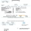 Georgia RWC water bill template in Word and PDF format