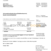 Germany Energis utility bill template in Word and PDF format, fully editable