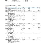 Germany Graubundner Kantonalbank bank statement, Word and PDF template, 4 pages