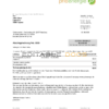 Germany Prioenergie proof of address utility bill template in Word and PDF format