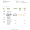 Ghana Ecobank proof of address bank statement template in Word and PDF format