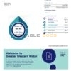 Australia Greater Western Water utility bill template in Word and PDF format