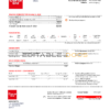 Greece CORAL GAS utility bill template in Word and PDF format