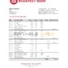 Hungary Budapest Bank – Szolnoki Fiók bank statement easy to fill template in .xls and .pdf file format