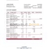 Iceland Landsbankinn bank statement Excel and PDF template