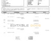 Indonesia BCA bank statement, Word and PDF template, 6 pages