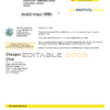 Indonesia PLN electricity utility bill template, fully editable in PSD format