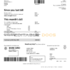 Ireland Three.ie utility bill template in Word and PDF format