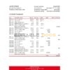 Italy Unicredit bank statement Excel and PDF template
