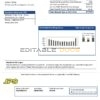 USA California PG&E electricity utility bill template in Word and PDF format