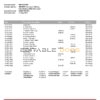 Japan MUFG bank statement template in Word and PDF format