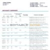 Kazakhstan Forte bank statement template in Word and PDF format