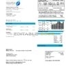 Kuwait Ministry of Electricity and Water utility bill template in Word and PDF format