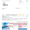 Lithuania Teo utility bill template in Word and PDF format (.doc and .pdf)