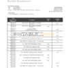 Luxembourg Fortuna Banque bank proof of address statement template in Word and PDF format, .doc and .pdf format