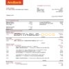 Malaysia AmBank bank statement template in Word and PDF format