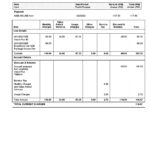 Malaysia Maxis bank statement, Word and PDF template, 5 pages