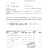 Moldova Victoriabank bank statement easy to fill template in Excel and PDF format
