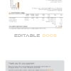 New Zealand Genesis Gas utility bill template in Word and PDF format, 3 pages