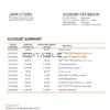 North Macedonia Capital Bank bank statement template in Word and PDF format