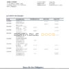 Philippines BDO bank statement template in Word and PDF format