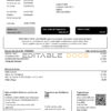 Portugal MEO utility bill template in Word and PDF format, fully editable